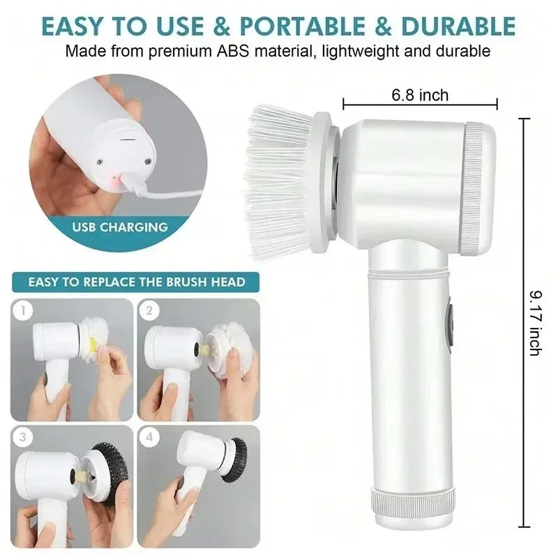 Essential Spin Scrubber (5 Heads)